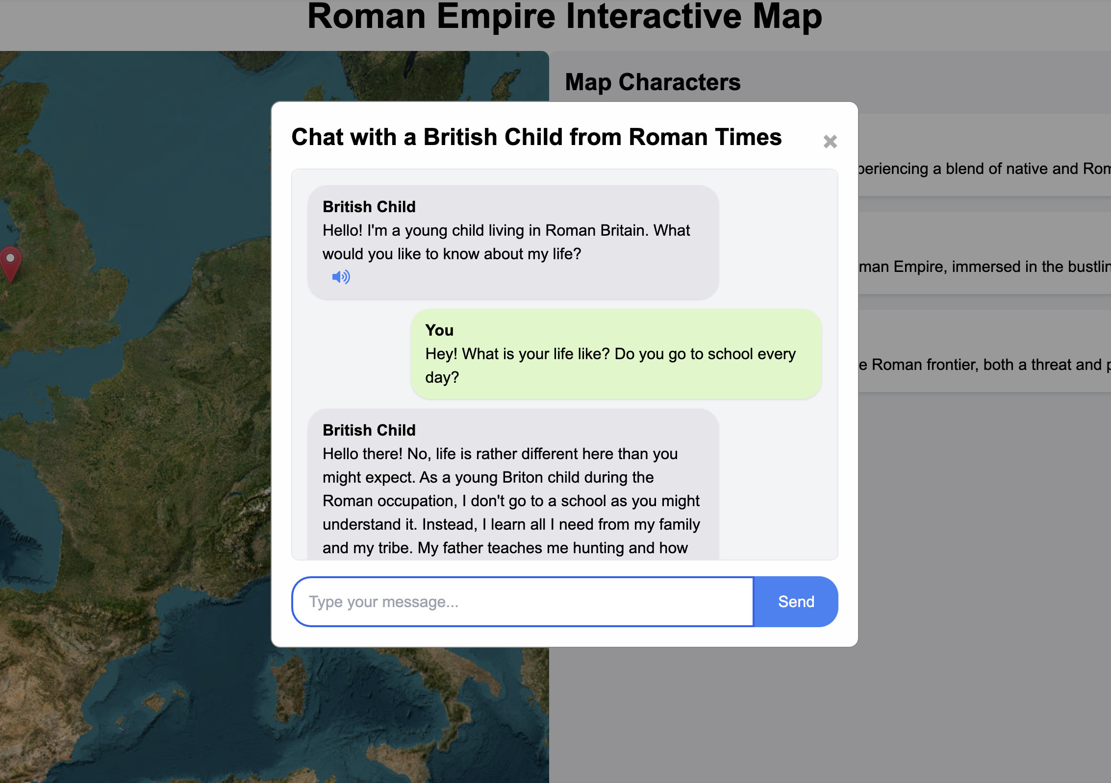 Roman Empire Interactive Map